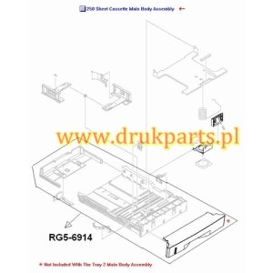 KASETA NA PAPIER, 250 SHEET PAPER CASSETTE TRAY2  HP CLJ 1500 / 2500 - RG5-6914-000 - ORYGINAŁ