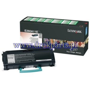 TONER DO DRUKARKI - KASETA DO DRUKARKI - TONER CARTRIDGE  LEXMARK  E260 / E360 / E460 / E462 - E260A11E - WYDAJNOŚĆ 3500 STRON PRZY 5% POKRYCIU 