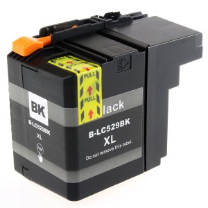 SUPER PROMOCJA --> TUSZ , WKŁAD CZARNY (BLACK) DO WSZYSTKICH DRUKAREK ATRAMENTOWYCH BROTHER Z SERII DCP-J100 / DCP-J105 / MFC-J200 - LC529XLBK , LC-529XLBK