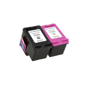PROMOCJA --> CZARNY + KOLOROWY TUSZ , ATRAMENT , INK DO DRUKAREK HP Deskjet K109a / K109g / K209a / K209g , Deskjet D730 / F735 , Photosmart K510a - CCD887AE + CD888AE , HP703 