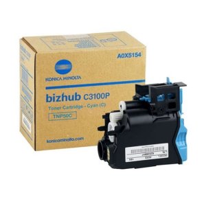 WYBIERZ JAKOŚĆ --> NOWY ORYGINALNY TONER , KASETA , WKŁAD DO KSEROKOPIAREK KONICA MINOLTA BizHub C3100P - A0X5454 TNP50C CYAN