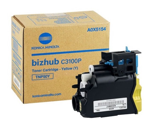 WYBIERZ JAKOŚĆ --> NOWY ORYGINALNY TONER , KASETA , WKŁAD DO KSEROKOPIAREK KONICA MINOLTA BizHub C3100P - A0X5254 TNP50Y YELLOW