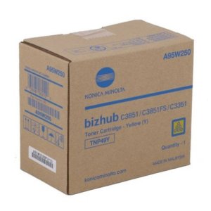 WYBIERZ JAKOŚĆ --> NOWY ORYGINALNY TONER , KASETA , WKŁAD DO KSEROKOPIAREK KONICA MINOLTA BizHub C3351 / C3851 / C3851FS - TNP-49Y A95W250 YELLOW