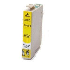 WYBIERZ JAKOŚĆ --> NOWY TUSZ DO DRUKAREK ATRAMENTOWYCH EPSON Stylus Photo R200 R220 R300 R320 R340 RX500 RX600 RX620 RX640 - ŻÓŁTY / YELLOW - T048440 / CET0484