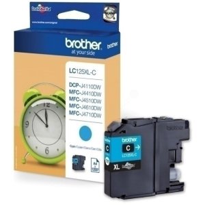 WYBIERZ JAKOŚĆ --> NOWY ORYGINALNY TUSZ DO DRUKAREK ATRAMENTOWYCH BROTHER DCP-J4110DW MFC-J4410DW MFC-J4510DW MFC-J4610DW MFC-J4710DW MFC-J6520DW MFC-J6920DW - NIEBIESKI / CYAN - LC125XLC / LC-125XLC