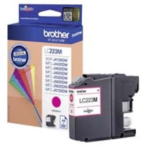 WYBIERZ JAKOŚĆ --> NOWY ORYGINALNY TUSZ DO DRUKAREK ATRAMENTOWYCH BROTHER MFC-J4420DW / MFC-J4620DW / DCP-J4120DW / MFC-J5620DW / MFC-J4625DW - PURPUROWY / MAGENTA - LC223M / LC-223M