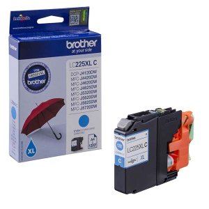 WYBIERZ JAKOŚĆ --> NOWY ORYGINALNY TUSZ DO DRUKAREK ATRAMENTOWYCH BROTHER MFC-J4620DW / MFC-J4420DW / DCP-J4120DW / MFC-J5620DW / MFC-J4625DW - NIEBIESKI / CYAN - LC225XLC / LC-225XLC