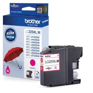 WYBIERZ JAKOŚĆ --> NOWY ORYGINALNY TUSZ DO DRUKAREK ATRAMENTOWYCH BROTHER MFC-J4620DW / MFC-J4420DW / DCP-J4120DW / MFC-J5620DW / MFC-J4625DW - PURPUROWY / MAGENTA - LC225XLM / LC-225XLM