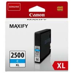 WYBIERZ JAKOŚĆ --> NOWY ORYGINALNY TUSZ DO DRUKAREK ATRAMENTOWYCH CANON MAXIFY iB4050 MB5050 MB5350 - NIEBIESKI / CYAN - 9265B001 / PGI2500XL / PGI-2500XL