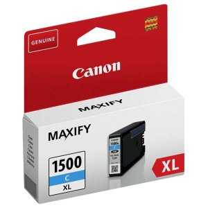 WYBIERZ JAKOŚĆ --> NOWY ORYGINALNY TUSZ DO DRUKAREK ATRAMENTOWYCH CANON MAXIFY MB2050 / MB2150 / MB2350 / MB2750 - NIEBIESKI / CYAN - 9193B001 / PGI-1500XL