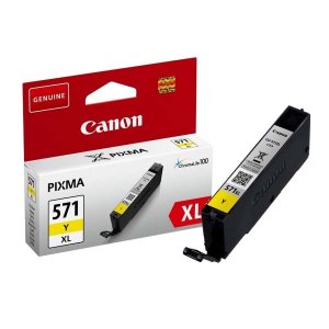 WYBIERZ JAKOŚĆ --> NOWY ORYGINALNY TUSZ DO DRUKAREK ATRAMENTOWYCH CANON MG 5700 5750 5751 5752 5753 6800 6850 6851 6852 6853 7700 7750 7751 7752 7753... - ŻÓŁTY / YELLOW - 0334C001 / CLI571Y XL 