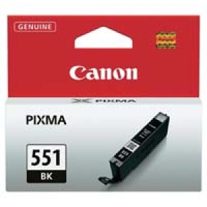 WYBIERZ JAKOŚĆ --> NOWY ORYGINALNY TUSZ DO DRUKAREK ATRAMENTOWYCH CANON PIXMA IP8720 IP8780 MG6300 SERIES MG6380 MG6400 SERIES MG7100 SERIES MG7180 IX6850 IP8750 - CZARNY / BLACK - CLI551BK 