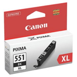WYBIERZ JAKOŚĆ --> NOWY ORYGINALNY TUSZ DO DRUKAREK ATRAMENTOWYCH CANON PIXMA IP8720 IP8780 MG6300 SERIES MG6380 MG6400 SERIES MG7100 SERIES MG7180 IX6850 IP8750 - CZARNY / BLACK - CLI551BK XL 