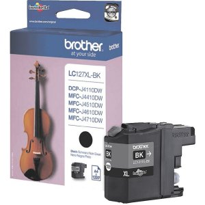 WYBIERZ JAKOŚĆ --> NOWY ORYGINALNY TUSZ DO DRUKAREK ATRAMENTOWYCHBROTHER MFC-J4510DW / MFC-J4410DW / DCP-J4110DW - CZARNY / BLACK - LC127XLBK / LC-127XLBK