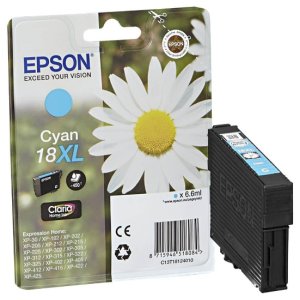 WYBIERZ JAKOŚĆ --> NOWY ORYGINALNY TUSZ DO DRUKAREK ATRAMENTOWYCH EPSON Expression Home XP102 XP202 XP205 XP302 XP305 XP402 XP405 XP405WH XP30... - NIEBIESKI / CYAN - T181240 / C13T18124012