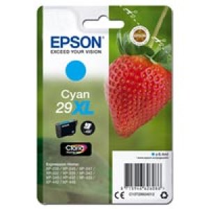 WYBIERZ JAKOŚĆ --> NOWY ORYGINALNY TUSZ DO DRUKAREK ATRAMENTOWYCH EPSON Expression Home XP235 XP245 XP247 XP332 XP335 XP342 XP345 XP432 XP435 XP442 XP445 - NIEBIESKI/ CYAN- C13T29924012 / C13T29924010