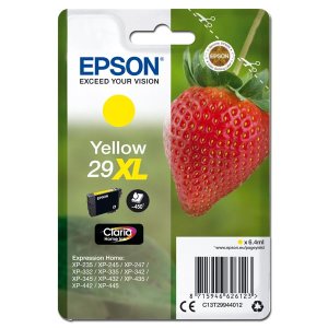 WYBIERZ JAKOŚĆ --> NOWY ORYGINALNY TUSZ DO DRUKAREK ATRAMENTOWYCH EPSON Expression Home XP235 XP245 XP247 XP332 XP335 XP342 XP345 XP432 XP435 XP442 XP445 - ŻÓŁTY / YELLOW - C13T29944012 / C13T29944010
