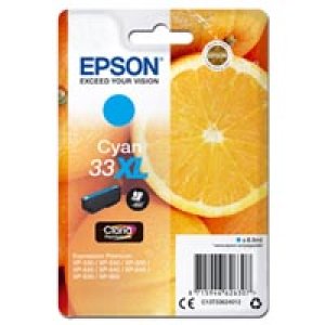WYBIERZ JAKOŚĆ --> NOWY ORYGINALNY TUSZ DO DRUKAREK ATRAMENTOWYCH EPSON Expression Premium XP530 / XP540 / XP630 / XP635 / XP640 / XP645 / XP830 / XP900 - NIEBIESKI/ CYAN- C13T33624012 / C13T33624010