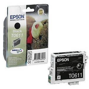 WYBIERZ JAKOŚĆ --> NOWY ORYGINALNY TUSZ DO DRUKAREK ATRAMENTOWYCH EPSON Stylus D68 / D88 / D88plus / DX3800 / DX3850 / DX4800 / DX4850 - CZARNY / BLACK - T061140 / C13T06114010