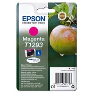 WYBIERZ JAKOŚĆ --> NOWY ORYGINALNY TUSZ DO DRUKAREK ATRAMENTOWYCH EPSON Stylus SX230 SX235W SX420W SX425W SX435 SX440W SX445W SX525WD SX620FW... - PURPUROWY / MAGENTA - T129340