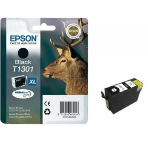 WYBIERZ JAKOŚĆ --> NOWY ORYGINALNY TUSZ DO DRUKAREK ATRAMENTOWYCH EPSON Stylus Office BX525WD BX535WD BX625FWD BX635FWD BX925FWD BX935FWD SX525WD SX620FW... - CZARNY / BLACK - T1301 / C13T13014012