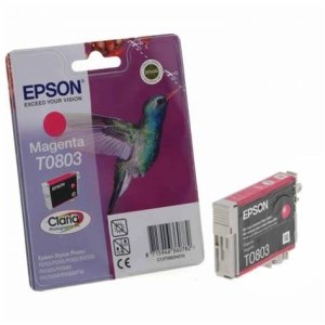 WYBIERZ JAKOŚĆ --> NOWY ORYGINALNY TUSZ DO DRUKAREK ATRAMENTOWYCH EPSON Stylus Photo PX700W PX710W PX780FW PX800FW PX810FW R265 R285 R360 RX560 RX585 RX685 -PURPUROWY / MAGENTA- T080340 / C13T08034011