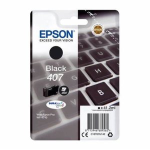 WYBIERZ JAKOŚĆ --> NOWY ORYGINALNY TUSZ DO DRUKAREK ATRAMENTOWYCH EPSON WorkForce Pro WF-4745DTWF / WF4745DTWF - CZARNY / BLACK - C13T07U140