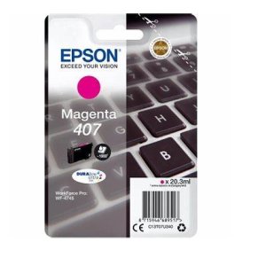 WYBIERZ JAKOŚĆ --> NOWY ORYGINALNY TUSZ DO DRUKAREK ATRAMENTOWYCH EPSON WorkForce Pro WF-4745DTWF / WF4745DTWF - PURPUROWY / MAGENTA - C13T07U340