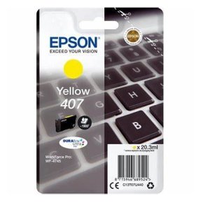WYBIERZ JAKOŚĆ --> NOWY ORYGINALNY TUSZ DO DRUKAREK ATRAMENTOWYCH EPSON WorkForce Pro WF-4745DTWF / WF4745DTWF - ŻÓŁTY / YELLOW - C13T07U440