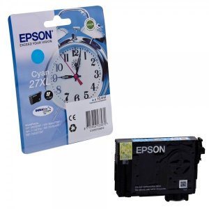 WYBIERZ JAKOŚĆ --> NOWY ORYGINALNY TUSZ DO DRUKAREK ATRAMENTOWYCH EPSON WorkForce WF-3620DWF WF-3640DTWF WF-7110DTW WF-7610DWF WF-7620DTWF WF-7710DWF WF-7210DTW - NIEBIESKI / CYAN -  C13T27124012