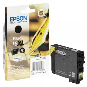 WYBIERZ JAKOŚĆ --> NOWY ORYGINALNY TUSZ DO DRUKAREK ATRAMENTOWYCH EPSON WORKFORCE WF2010W WF2510WF WF2520NF WF2530WF WF2540WF WF2630WF WF2650DWF WF2660DWF WF2750DWF - CZARNY / BLACK - T163140