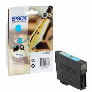 WYBIERZ JAKOŚĆ --> NOWY ORYGINALNY TUSZ DO DRUKAREK ATRAMENTOWYCH EPSON WORKFORCE WF2010W WF2510WF WF2520NF WF2530WF WF2540WF WF2630WF WF2650DWF WF2660DWF WF2750DWF - NIEBIESKI / CYAN - T163240