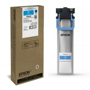 WYBIERZ JAKOŚĆ --> NOWY ORYGINALNY TUSZ DO DRUKAREK ATRAMENTOWYCH EPSON WorkForce Pro WF-C5200 / WF-C5215DW / WFC5210DW / WFC5710DWF / WFC5790DWF / WFC5290DW - NIEBIESKI / CYAN - C13T944240 