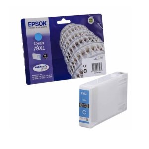 WYBIERZ JAKOŚĆ --> NOWY ORYGINALNY TUSZ DO DRUKAREK ATRAMENTOWYCH EPSON WorkForce Pro WF4630DWF WF4640DTWF WF-5110DW WF5190DW WF5620DWF WF5690DWF - NIEBIESKI / CYAN - C13T79024010