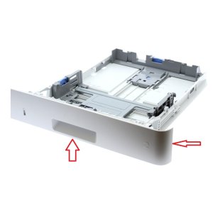 UCHWYT KASETY , FRONT / PRZEDNI PLASTIK GŁÓWNEJ KASETY NA PAPIER , KASETA (UCHWYT) DO WSZYSTKICH DRUKAREK Z SERII HP LASERJET M402 M403 M426 M427 M404 M428 M405 M429 M329 M305 M304