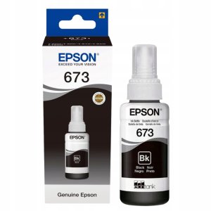 WYBIERZ JAKOŚĆ --> NOWY ORYGINALNY TUSZ DO DRUKAREK ATRAMENTOWYCH EPSON L1800 / L800 , ECOTANK L805 L810 L850 - CZARNY / BLACK - C13T67314A / T6731 / EPSON 673