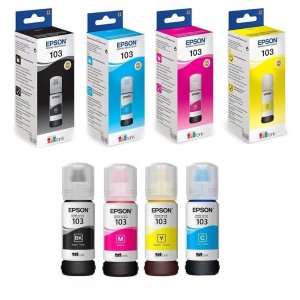 WYSYŁKA EXPRESS -> PROMOCJA -> ORYGINALNE TUSZE EPSON 103 KOMPLET / ZESTAW TUSZY EPSON L1110 L1210 L1250 L3100 L3110 L3150 L3151 L3156 L3160 L3210 L3250 L3251 L3256 L3260 L3266 L3550 L3660 L5190 L5290