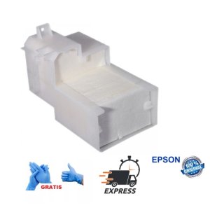 PROMOCJA -> NOWY ORYGINALNY POJEMNIK NA TUSZ , INK PAD , INK ABSORBER , POCHŁANIACZ TUSZU , GĄBKI + PLASTIKOWY POJEMNIK DO DRUKAREK EPSON L800 L801 L805 T50 T59 T60 P50 R280 R285 R290 R295
