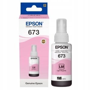 WYBIERZ JAKOŚĆ --> NOWY ORYGINALNY TUSZ DO DRUKAREK ATRAMENTOWYCH EPSON L1800 / L800 , ECOTANK L805 L810 L850 - LIGHT MAGENTA - C13T67364A / T6736 / TUSZ EPSON 673