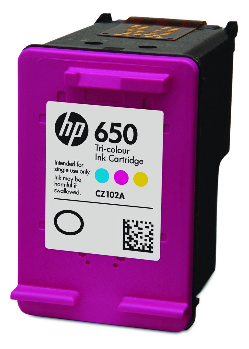NOWY ORYGINALNY TUSZ KOLOROWY HP650 DO DRUKAREK HP Deskjet Ink Advantage 1015 1515 1516 1518 2515 2516 2545 2546 2548 2645 3515 3545 3546 4515 4645 4646 4648 - CZ102AE , HP650 - 5 ml.