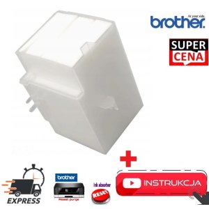 NOWY ORYGINALNY INK ABSORBER + RESET , POCHŁANIACZ TUSZU , PAMPERS , GĄBKI + PLASTIK DO DRUKAREK BROTHER DCP-J100 DCP-J105 DCP-J132 DCP-J152 DCP-J172 DCP-T300 DCP-T500 DCP-T700 MFC-J200 MFC-J245
