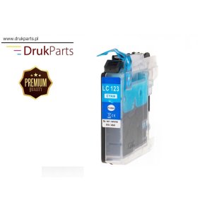 PROMOCJA > NOWY TUSZ PREMIUM LC-123C XL DO DRUKAREK BROTHER DCP-J132W DCP-J152W DCP-J552DW DCP-J4110DW / MFC-J470DW MFC-J4410DW MFC-J4510DW MFC-J6520DW MFC-J6920DW - LC123C - CYAN