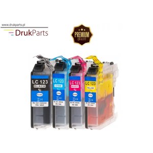 WYSYŁKA EXPRESS > NOWE TUSZE PREMIUM LC-123 KOMPLET ZESTAW TUSZY DO DRUKAREK BROTHER DCP-J132W DCP-J152W DCP-J552DW DCP-J4110DW / MFC-J470DW MFC-J4410DW MFC-J4510DW MFC-J6520DW MFC-J6920DW - CMYK