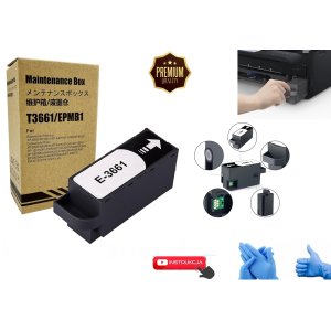 PROMOCJA -> T3661 / C13T366100 - PREMIUM POJEMNIK NA TUSZ , MAINTENANCE BOX , POCHŁANIACZ TUSZU DO DRUKAREK EPSON XP-6000 XP-6005 XP‑8000 XP‑8005 XP‑8500 XP‑8505 XP‑15000
