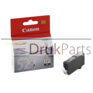 ORYGINALNY TUSZ CZARNY DO DRUKAREK ATRAMENTOWYCH CANON PIXMA IP3600 / IP4600 / IP4700 / MP540 / MP550 / MP560 / MP620 / MP630 / MP640 / MP980 / MP990 / MX860 / MX870 - CLI-521BK, 2933B001 - 9 ml.