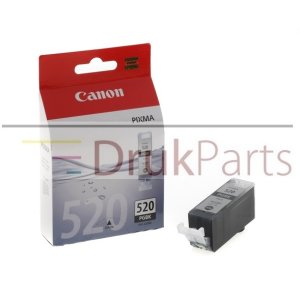 ORYGINALNY TUSZ CZARNY DO DRUKAREK ATRAMENTOWYCH CANON PIXMA IP3600 / IP4600 / IP4700 / MP540 / MP550 / MP560 / MP620 / MP630 / MP640 / MP980 / MP990 / MX860 / MX870 - PGI-520BK, 2932B001 - 19 ml.