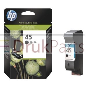 ORYGINALNY TUSZ CZARNY DO URZĄDZEŃ ATRAMENTOWYCH HP - HP45, 51645AE - 42 ml.