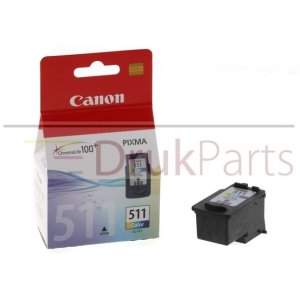 ORYGINALNY TUSZ KOLOROWY DO DRUKAREK ATRAMENTOWYCH CANON PIXMA MP240 / MP250 / MP252 / MP260 / MP270 / MP272 / MP280 / MP490 / MP495 / MX320 / MX330 / MX410 / MX420 - CL-511 - 9 ml.