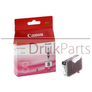 ORYGINALNY TUSZ PURPUROWY DO CANON PIXMA IP4200, IP4300, IP4500, IP5200, IP5200R, IP5300, IP6600D , IP6700D, IX4000, IX5000, MP500, MP510, MP530, MP600, MP600R.. - CLI-8M, 0622B001 - 13 ml