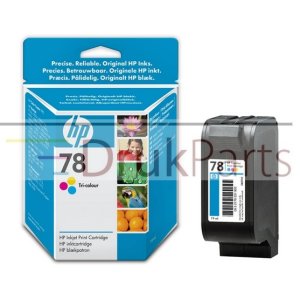 ORYGINALNY TUSZ TRÓJKOLOROWY DO URZĄDZEŃ ATRAMENTOWYCH HP - C6578DE, HP78 - 19 ml.